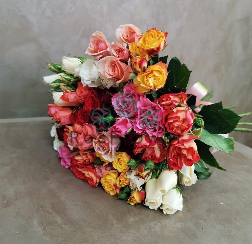 Букет цветов из: Розы в Дубках Саратовской области