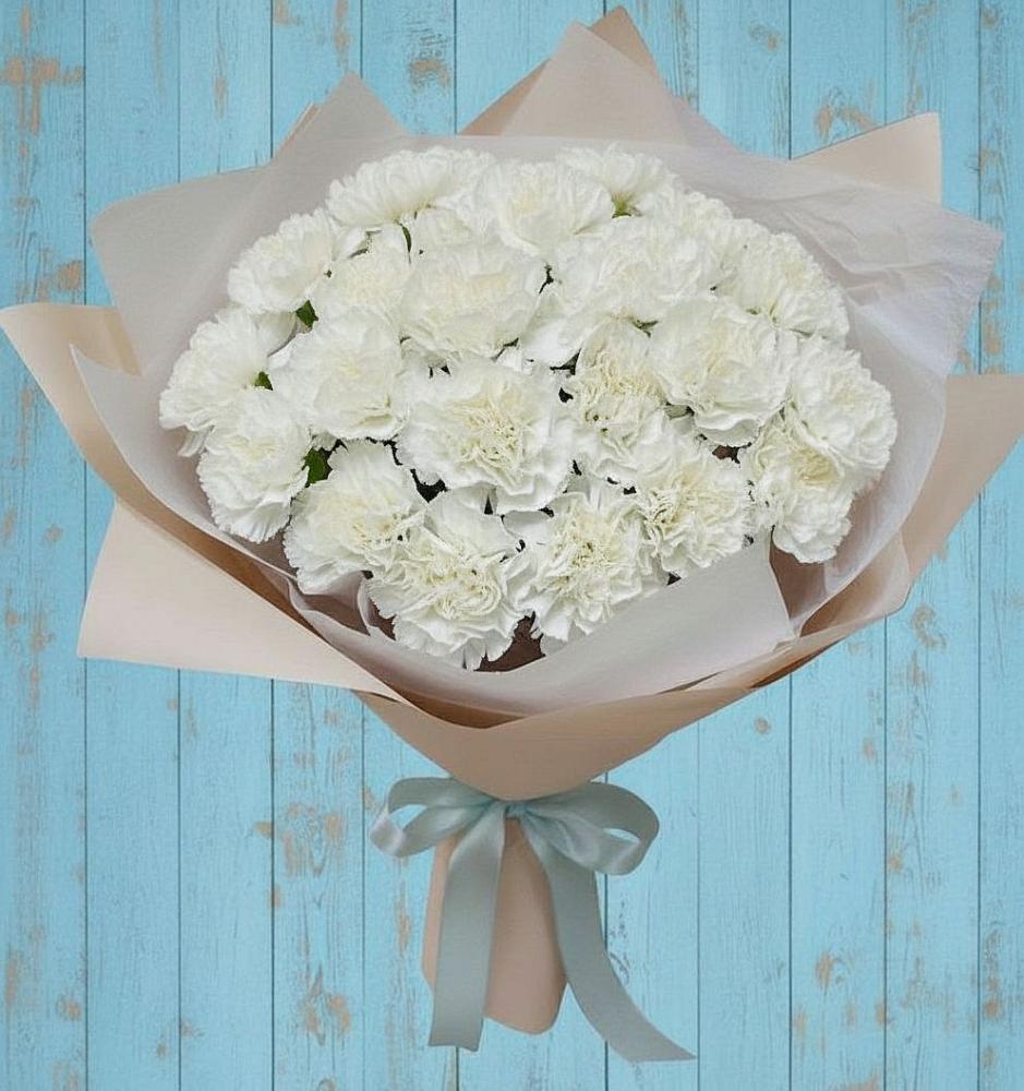 Букет цветов из: Гвоздики в Дубках Саратовской области