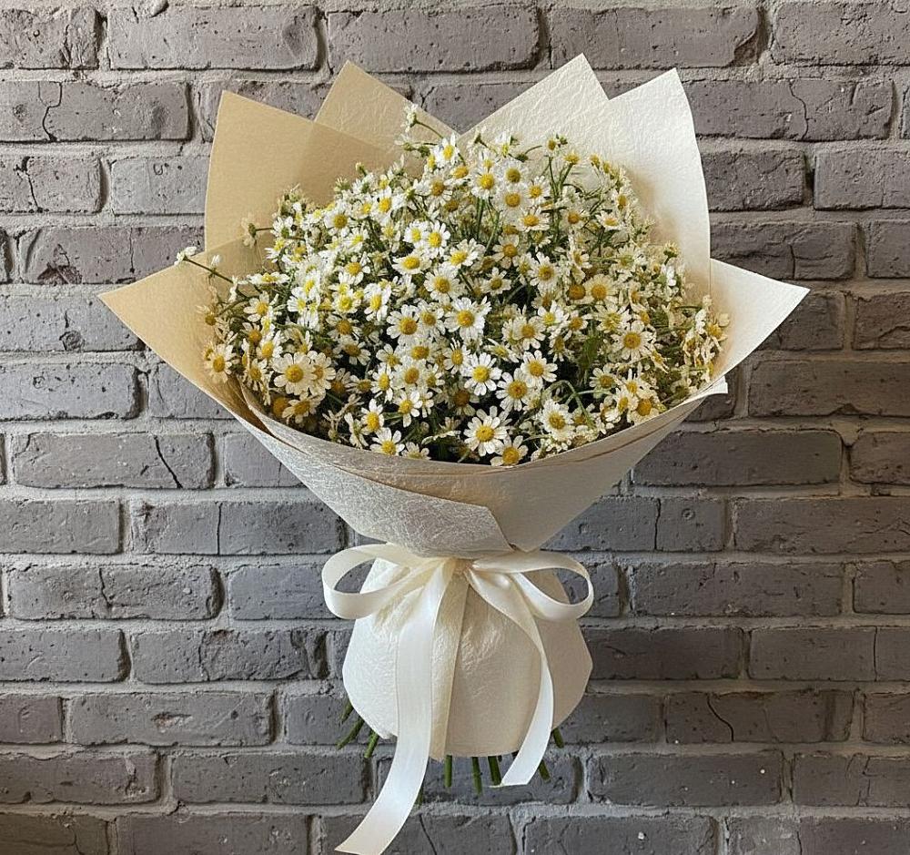 Букет цветов из: Ромашки в Дубках Саратовской области
