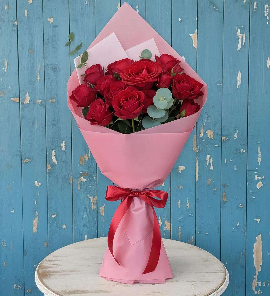 Букет цветов из: Розы в Дубках Саратовской области