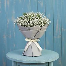 Букет цветов из:  Гипсофила в Дубках Саратовской области