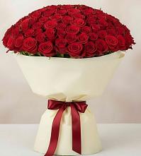 Букет 101 Красная роза Милано в Дубках Саратовской области