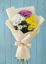 Букет цветов из:  Хризантемы в Дубках Саратовской области