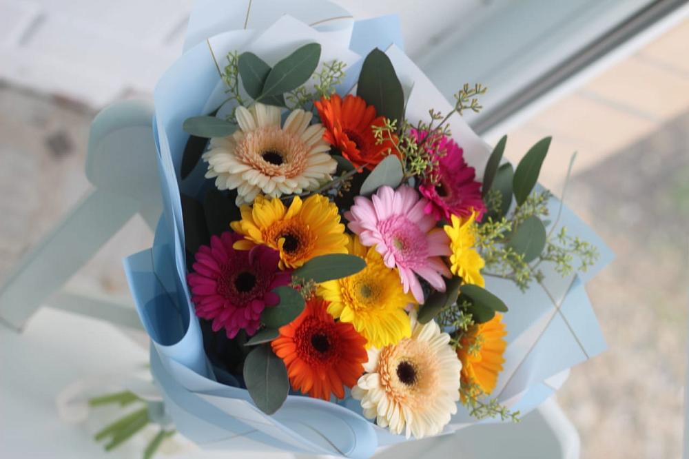 Букет цветов из: Герберы в Дубках Саратовской области