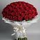 Букет 101 Красная роза Блэк Мэджик в Дубках Саратовской области