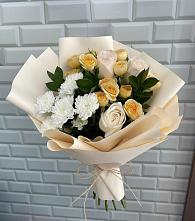 Букет цветов из:  Розы и Хризантемы #REPLACE_PRED# Дубках Саратовской области