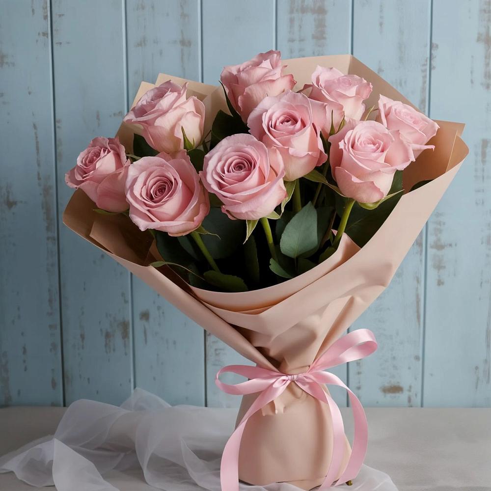 Букет цветов из: Розы в Дубках Саратовской области