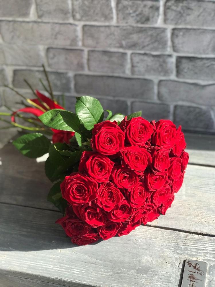 Букет Красные розы Фридом в Дубках Саратовской области