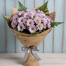 Букет цветов из:  Хризантемы в Дубках Саратовской области