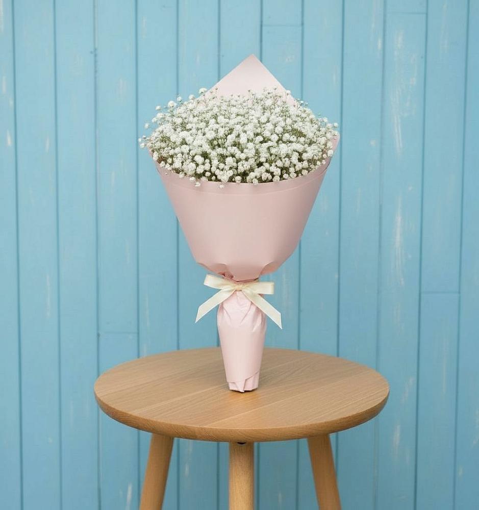 Букет цветов из: Гипсофила в Дубках Саратовской области