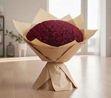 Букет 101 Красная роза в Дубках Саратовской области