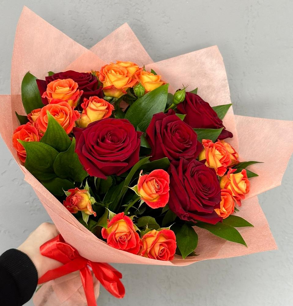 Букет Любовь и восторг в Дубках Саратовской области