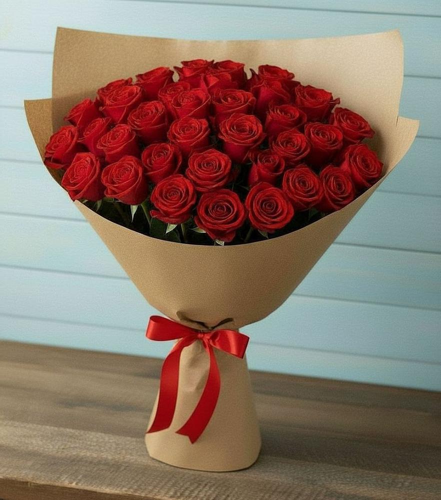 Букет Красные розы Милано в Дубках Саратовской области
