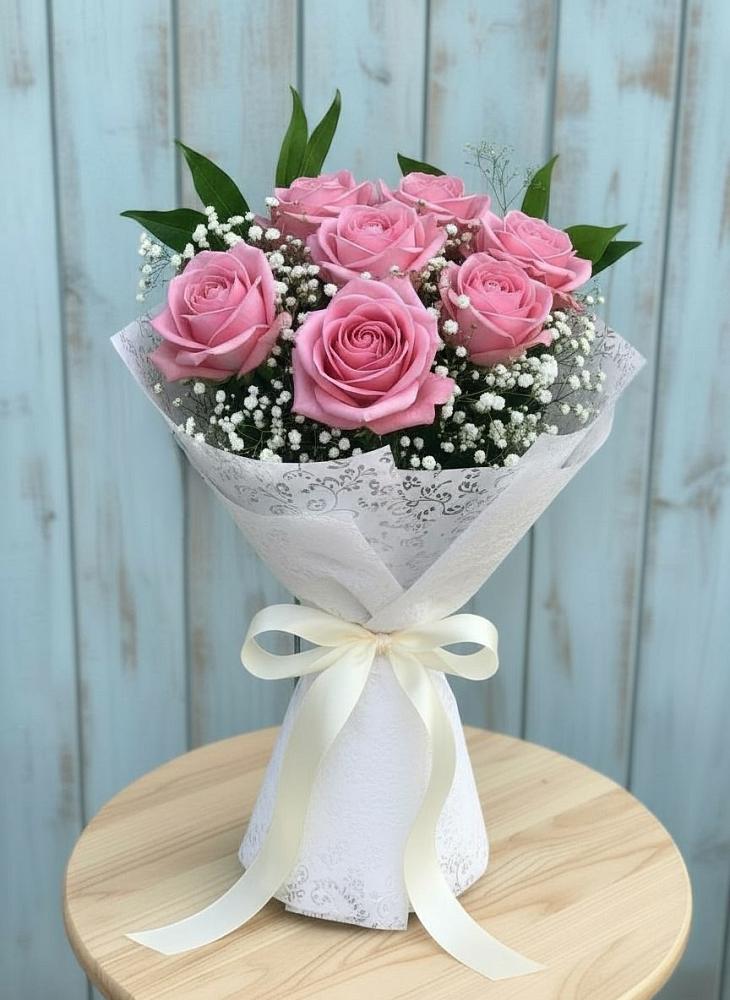 Букет цветов из: Розы в Дубках Саратовской области