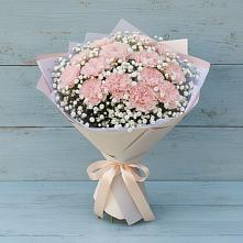 Букет цветов из:  Гвоздики в Дубках Саратовской области