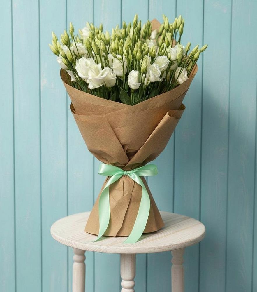 Букет цветов из: Лизиантусы в Дубках Саратовской области