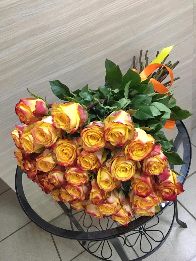 Букет Желтые розы в Дубках Саратовской области