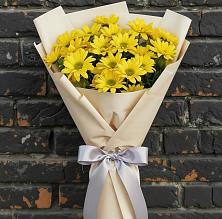 Букет цветов из:  Хризантемы в Дубках Саратовской области