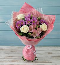 Букет цветов из:  Герберы в Дубках Саратовской области
