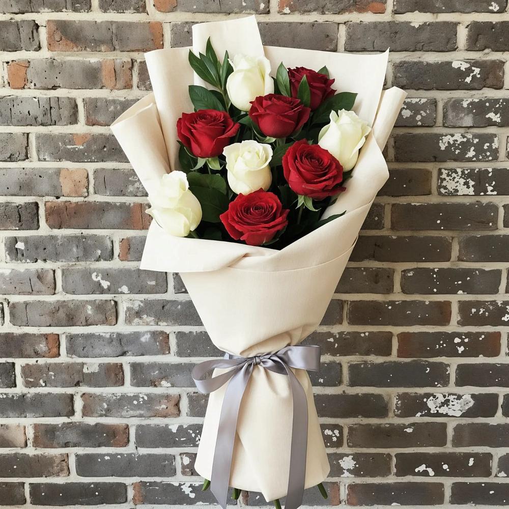 Букет цветов из: Розы в Дубках Саратовской области