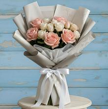 Букет цветов из:  Розы #REPLACE_PRED# Дубках Саратовской области