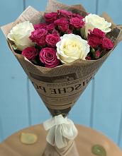 Букет цветов из:  Розы в Дубках Саратовской области