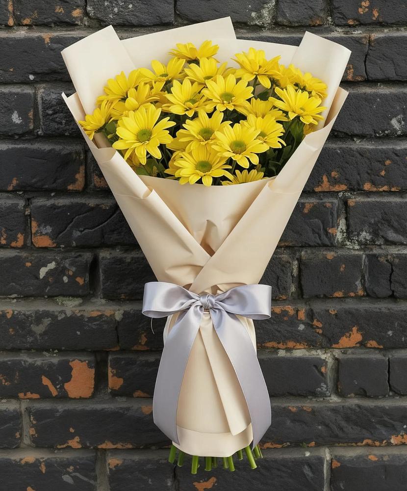 Букет цветов из: Хризантемы в Дубках Саратовской области