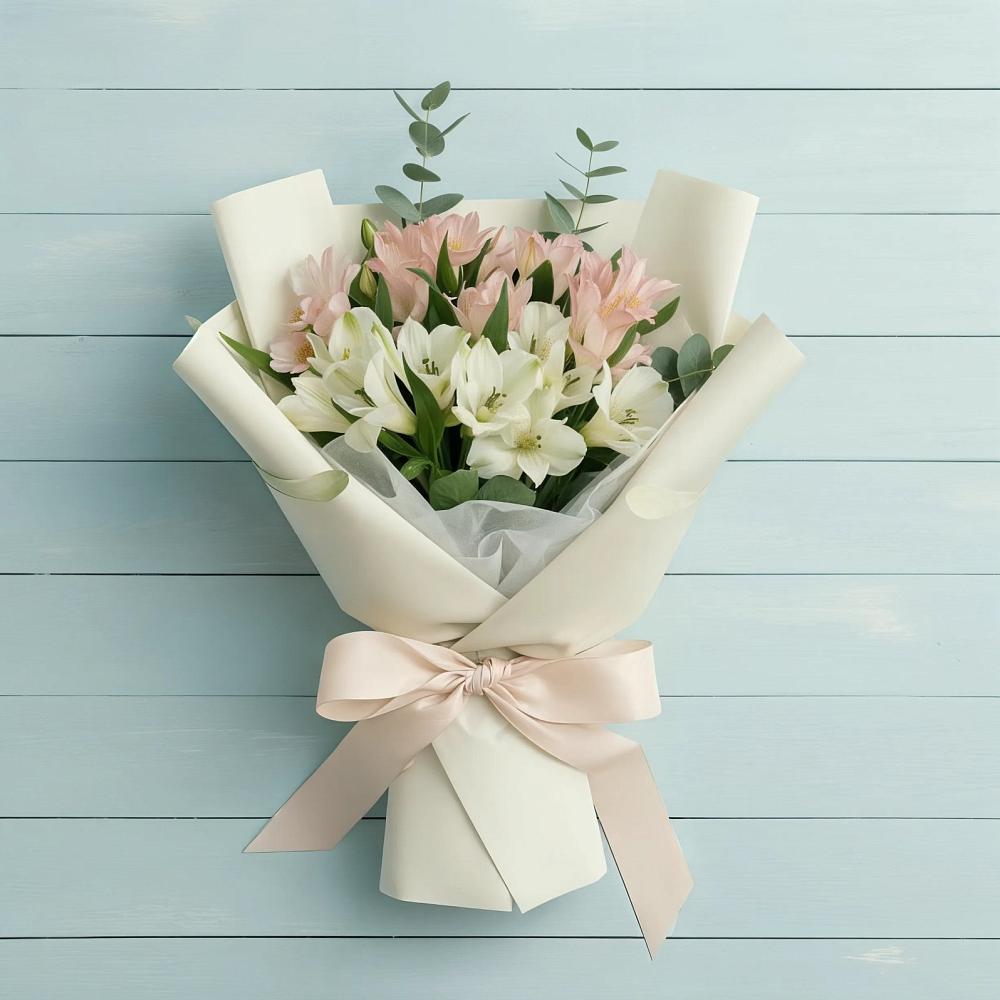 Букет цветов из: Альстромерии в Дубках Саратовской области