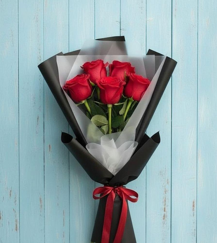 Букет цветов из: Розы в Дубках Саратовской области